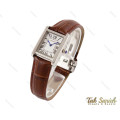 ساعت کارتیر زنانه بند چرمی تانک کوچک Cartier-3523-S-L
