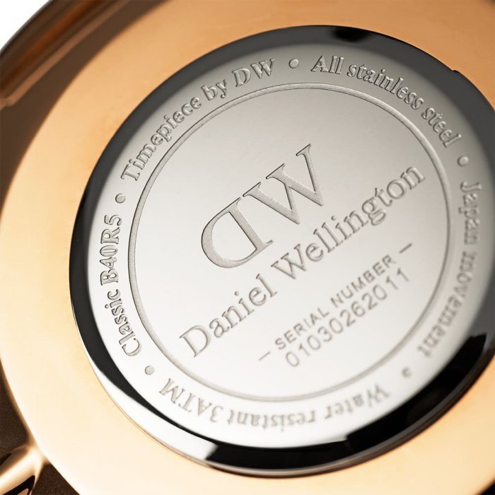 خرید اینترنتی ساعت مچی دنیل ولینگتون مردانه بند چرمی قهوه ای سوخته DW-3539-G