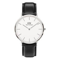 ساعت دنیل ولینگتون مردانه بند چرمی مشکی DW-3541-G
