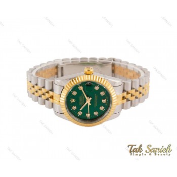 ساعت رولکس دیت جاست زنانه صفحه سبز Rolex-3641-L