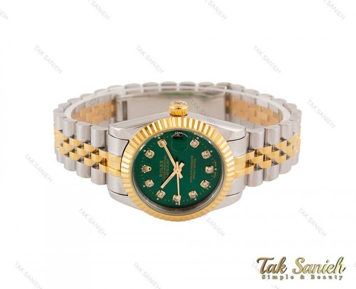 قیمت ساعت مچی رولکس زنانه صفحه سبز مدیوم Rolex-3641-L