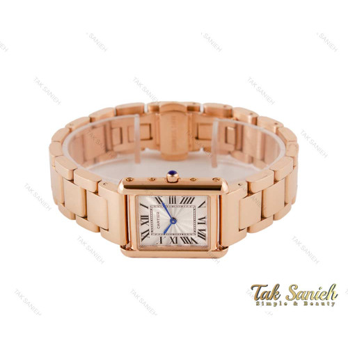 ساعت مچی کارتیه تانک زنانه رزگلد Cartier-3693-L