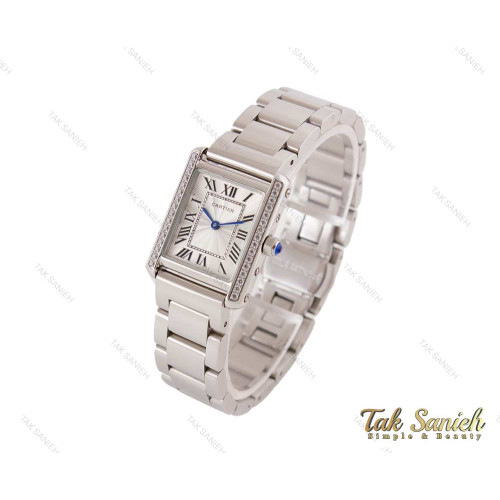 ساعت مچی کارتیه تانک دورنگین زنانه Cartier-3695-L