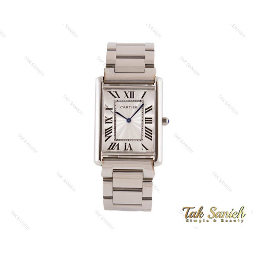 ساعت کارتیر تانک مردانه سیلور Cartier-3696-G