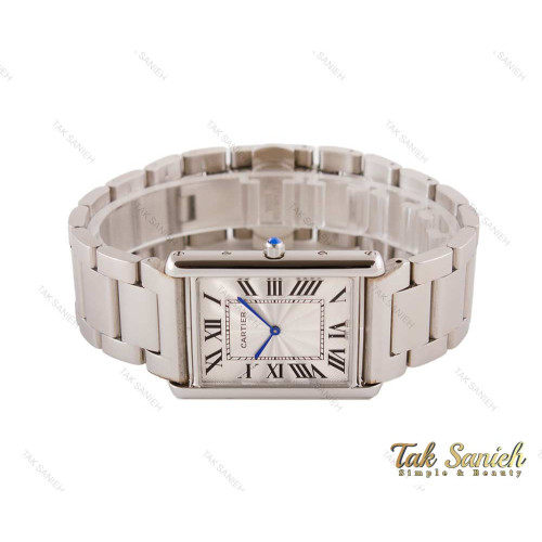 ساعت کارتیر تانک مردانه سیلور Cartier-3696-G