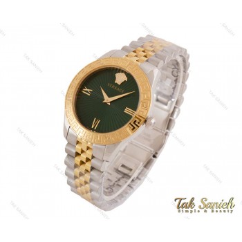 ساعت مچی ورساچه زنانه طلایی نقره ای صفحه سبز Versace-3945-L
