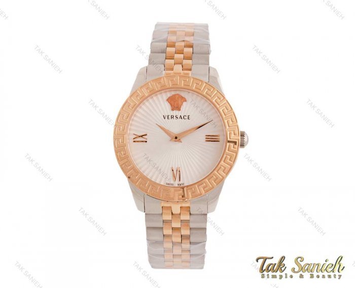 خرید ساعت ورساچه زنانه رزگلد نقره ای Versace-3948-L