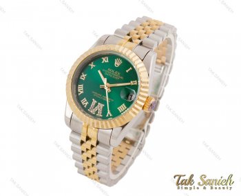 ساعت رولکس دیت جاست زنانه صفحه سبز Rolex-3980-L