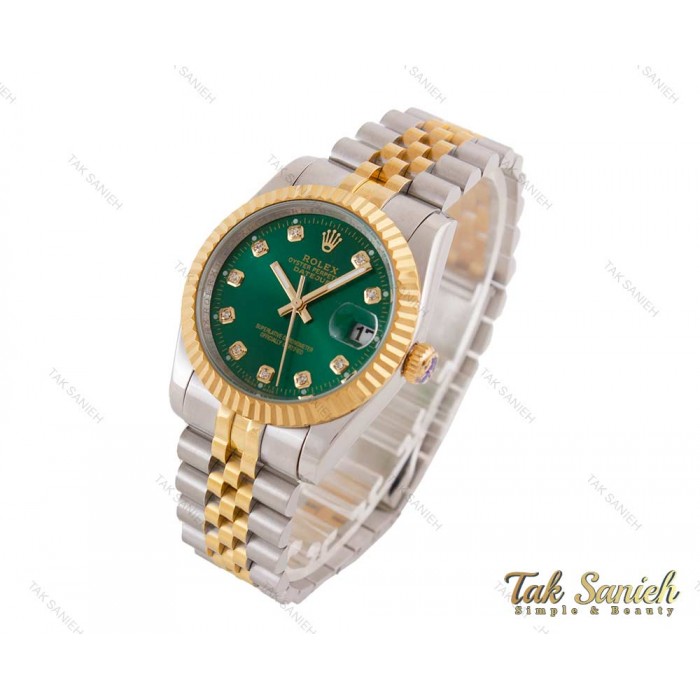 ساعت ست رولکس دیت جاست صفحه سبز Rolex-3685-S