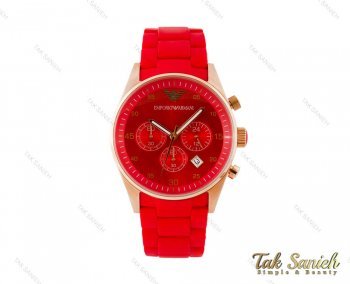 خرید ساعت امپریوآرمانی مردانه قرمز Armani-3757-G