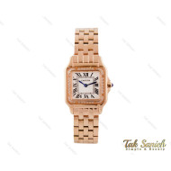 ساعت کارتیه Panthere زنانه رزگلد مدیوم نگین دار Cartier-3800-L