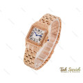 ساعت کارتیه Panthere زنانه رزگلد مدیوم نگین دار Cartier-3800-L