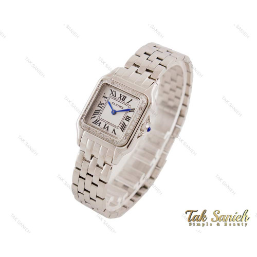 ساعت کارتیه زنانه Panthere مدیوم نگین دار Cartier-3801-L