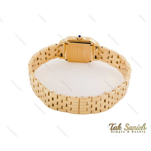 ساعت کارتیه زنانه Panthere طلایی نگین دار سایز اسمال Cartier-3806-L