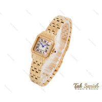 ساعت کارتیه زنانه Panthere طلایی نگین دار سایز اسمال Cartier-3806-L