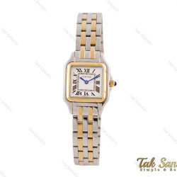ساعت مچی کارتیه زنانه Panthere دورنگ طلایی اسمال Cartier-3807-L