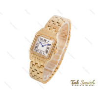 ساعت کارتیه زنانه Panthere نگین دار سایز مدیوم Cartier-3808-L