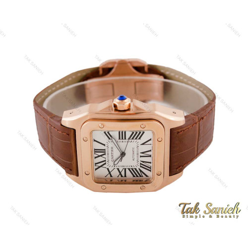 ساعت کارتیه سانتوس 100 مردانه اتوماتیک Cartier-3817-G
