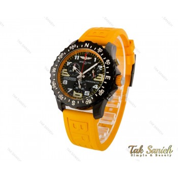 ساعت برایتلینگ مردانه سه موتوره زرد Breitling-4124-G