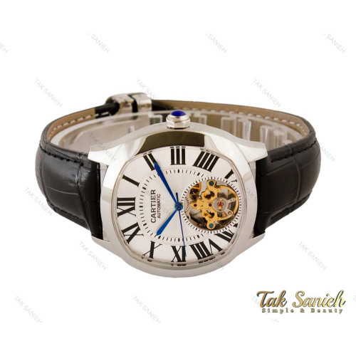 ساعت کارتیر مردانه Drive اتوماتیک سیلور مشکی Cartier-4128-G