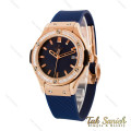 ساعت هابلوت زنانه نگین دار سرمه ای Hublot-4147-L