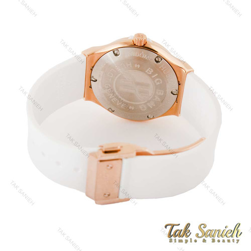 ساعت هابلوت زنانه سفید رزگلد فول نگین Hublot-4200-L