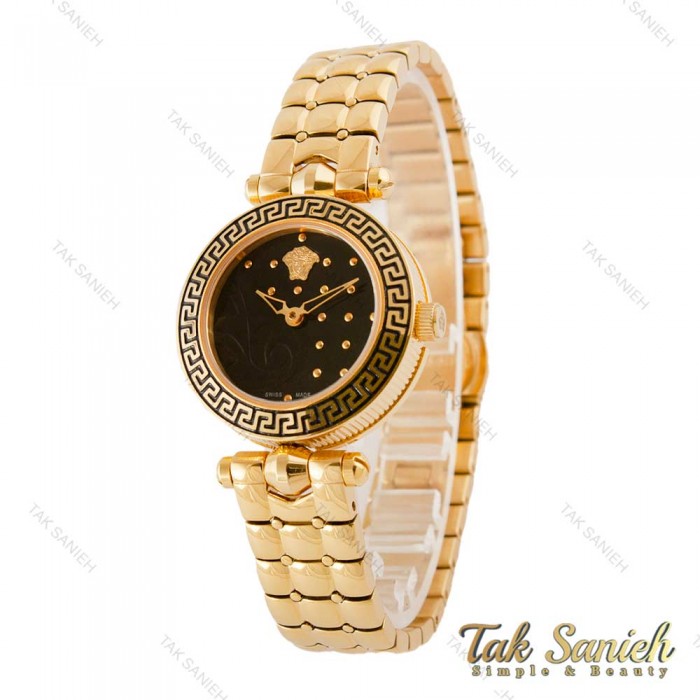 ساعت ورساچه زنانه طلایی مشکی Versace-4227-L