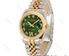 ساعت رولکس دیت جاست مردانه دو رنگ طلایی صفحه سبز Rolex-4331-G