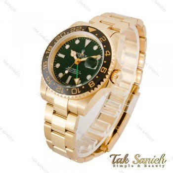 ساعت رولکس مردانه جی ام تی مستر 2 طلایی صفحه سبز Rolex-4382-G