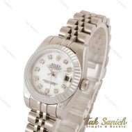 ساعت رولکس زنانه دیت جاست نقره ای اسمال Rolex-4415-L