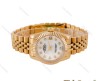 ساعت رولکس زنانه طلایی مدیوم صفحه سفید صدفی Rolex-4449-L