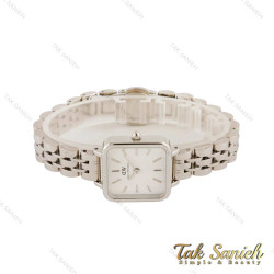 ساعت دنیل ولینگتون زنانه مربعی نقره ای صفحه سفید DW-4476-L