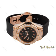 ساعت زنانه هابلوت رزگلد فول نگین Hublot-4038-L
