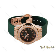 ساعت هابلوت زنانه فول نگین سبز Hublot-4040-L