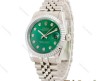 ساعت رولکس دیت جاست مردانه نقره ای صفحه سبز Rolex-4508-G