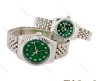 ساعت ست رولکس دیت جاست نقره ای صفحه سبز Rolex-4510-S