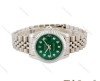 ساعت رولکس زنانه دیت جاست نقره ای صفحه سبز مدیوم Rolex-4511-M-L