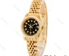 ساعت رولکس طلایی زنانه صفحه مشکی اسمال Rolex-4523-S-L