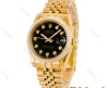 ساعت رولکس مردانه طلایی صفحه مشکی Rolex-4525-G
