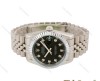 ساعت رولکس مردانه نقره ای صفحه مشکی Rolex-4534-G