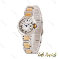 ساعت کارتیر بالن بلو زنانه طلایی نقره ای اسمال Cartier-4544-L