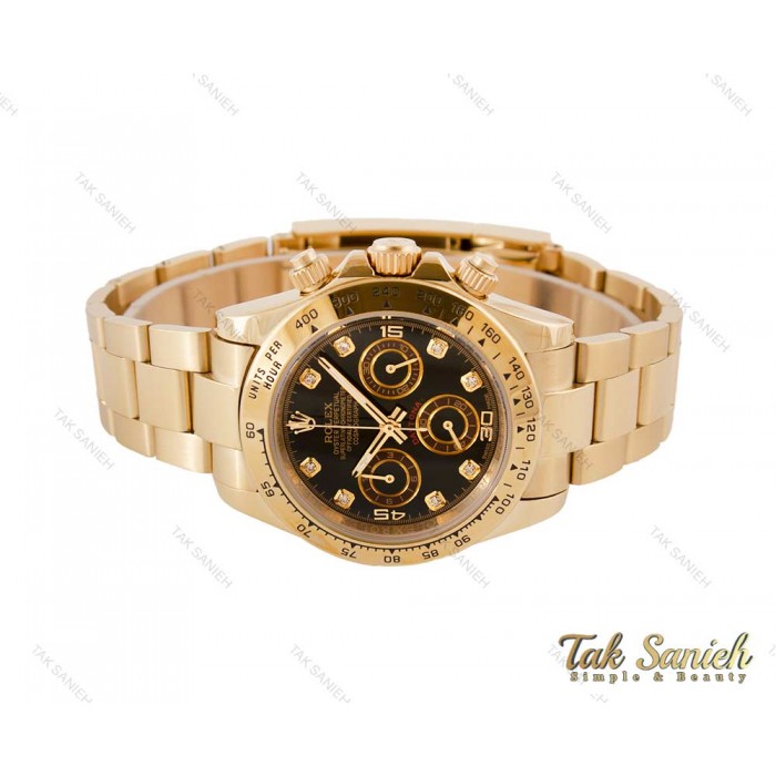ساعت رولکس مردانه طلایی دیتونا نگینی Rolex-4066-G