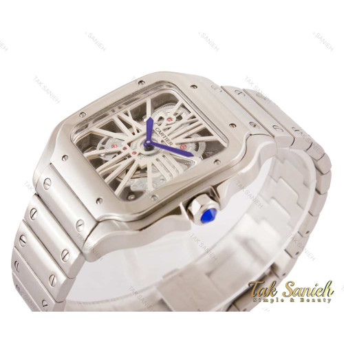 ساعت کارتیر مردانه مدل سانتوس اسکلتون Cartier-4083-G