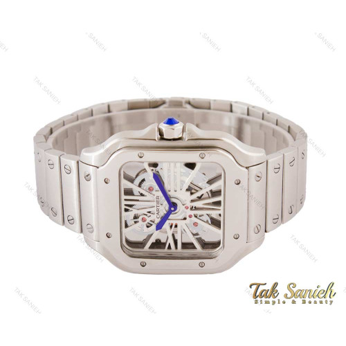 ساعت کارتیر مردانه مدل سانتوس اسکلتون Cartier-4083-G