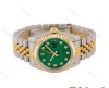 ساعت رولکس مردانه دورنگ طلایی صفحه سبز Rolex-4790-G