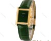 ساعت کارتیر تانک زنانه طلایی بند چرم سبز Cartier-4836-L