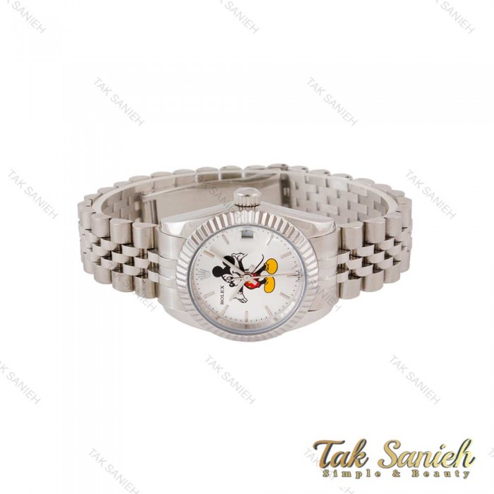 ساعت رولکس زنانه طرح میکی موس نقره ای Rolex-4864-L