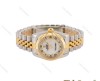 ساعت رولکس زنانه دورنگ طلایی صفحه نگین اعداد رومی Rolex-4867-L