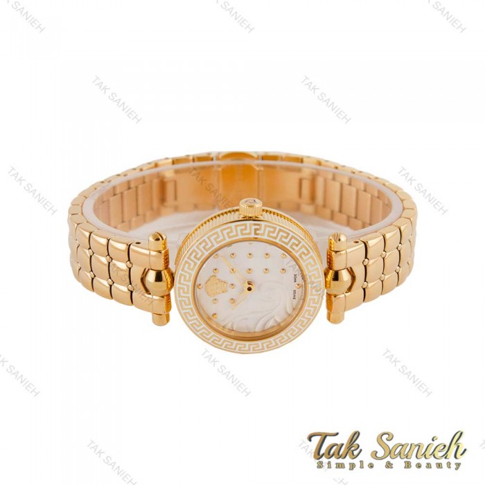 ساعت ورساچه زنانه مدل Micro Vanitas طلایی صفحه سفید Versace-4877-L