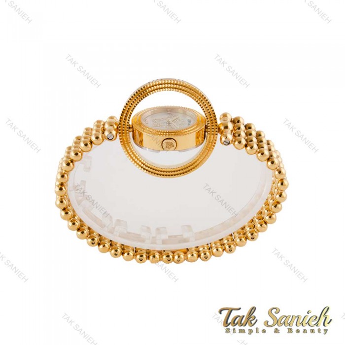 ساعت ورساچه طلایی زنانه صفحه سفید چرخان Versace-4878-L